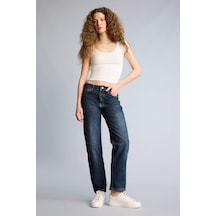 Defacto Comfort Straıght Normal Bel Uzun Jean Yıkamalı Pantolon H1654ax26smnm35 Mavi-nm35