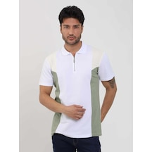 Dufy Beyaz Erkek Slim Fit Düz Polo Yaka Tshirt - 105259-beyaz Beyaz