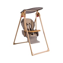 Tommy Baby Crazy Gold Tam Ortopetik Lüx Yatarlı Tepsili Tenteli Bebek Salıncağı