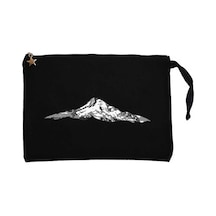 Single Mountain View Siyah Clutch Astarlı Cüzdan / El Çantası Siyah