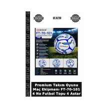 Premium Takım Oyunu Maç Ekipmanı Ft-70-101 4 No Futbol Topu 4 Astar Çok Renkli