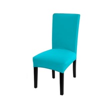 Jms Gökyüzü Mavisi Katı Renk Sandalye Kapak Spandex Streç