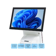 Iromx Wp-1215w I5 12.gen 8gb 128gb 15.6'' Wıfı/dahili Slip Yazıcılı Beyaz Endüstriyel Pos Pc