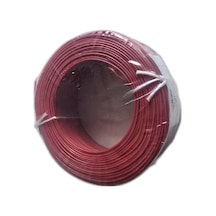 Tek Damarlı Kalaylı Tam Bakır Zil Teli Montaj Teli 0.50 Mm 100 Metre Kırmızı Zil Kablosu