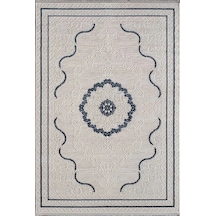 Artemis Halı Lia 01128h Krem Mavi Makine Halısı