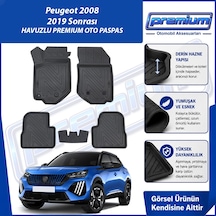 Peugeot 2008 Paspas Araca Özel 2019 Sonrası Derin Havuzlu Premium Oto Paspas