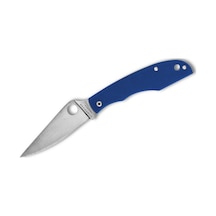 Spyderco Grasshopper G10 Blue Plainedge Kamp Çakı Mavi 58617660