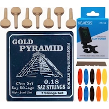 Gold Pramid 0.18 Kısa Sap Bağlama Teli 5'Li Ekonomik Set