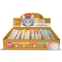 Wanpy Karışık Yetişkin Kedi Sıvı Ödül Çubuğu 4'lü 25 x 14 G