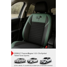 Thor Tay Tüyü Oto Koltuk Kılıfı Renault-fluence-megan 1-2-3-clio-symbol-taliant-toros Uyumlu Yeşil