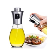 2 Adet Cam Şişe Sosluk 200 Ml Çok Amaçlı Spreyli Cam Sosluk Yağ Sirke Sos Şişesi 2 Adet Gümüş Diğer