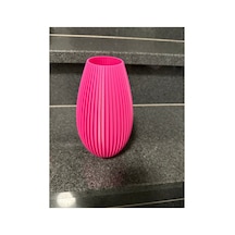 Modern Dekoratif Vazo Pembe 22 Cm Pembe Pembe