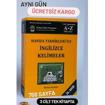 Hafıza Teknikleri İle İngilizce Kelimeler 3 Cilt Tek Kitap