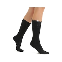 Tenfowee Kadın Erkek 3 Seviye Termostatlı Usb Şarjlı Isıtıcı Çoraplar - Kışlık Uzun Kollu Isı Sağlama, Yıkama Güvenli Siyah Set Siyah