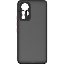 Xiaomi Mi 12 Lite Kılıf Zore Hux Kapak Siyah