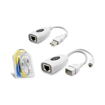 Lb Usb Rj45 Kablolu Uzatıcı Seti 60 M - Beyaz Hdx5064