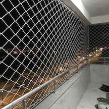 2,50 X 14 Metre Çocuk Güvenlik Filesi Kalınlık 3 Mm Balkon Güvenl
