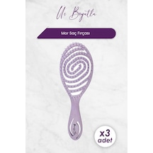 Nascita Professional Üç Boyutlu Saç Fırçası Geri Dönüştürülebilir Mor 4213 X 3 Adet 0