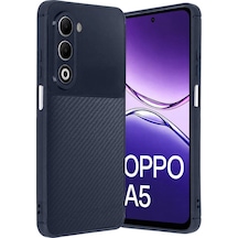Oppo A5 4g Auto Focus Karbon Kapak - Lacivert Diğer