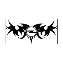 Opel Alev Desenli Sticker Yapıştırma Etiket Modifiye 2 Adet