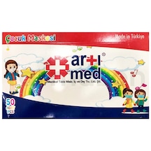 Artımed 3 Katlı Meltblown Çocuk Beyaz Cerrahi Maske Telli 50'li