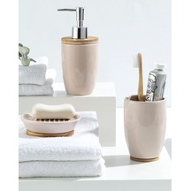 Madame Coco Bern 3-lü Banyo Seti Bern8,2x8,2x18,2cm-pudra