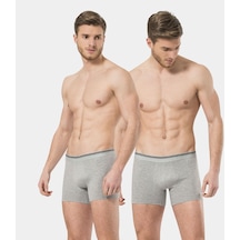 Türen Erkek Likralı Boxer 2'li Paket 126/gri Çok Renkli