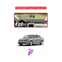 Volkswagen Passat B7 2010-2015 Uyumlu Torpido Örtüsü Yansıma Önleyici Hızlı Montaj K93 Kırmızı