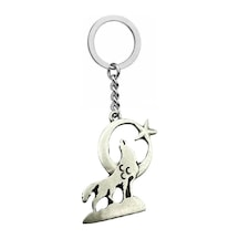 Bozkurt Figürlü Unisex Anahtarlık Zamak Kaplama Türk Mitolojisi Temalı Metal Aksesuar