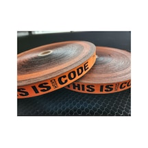 Dokuma Şerit 2 Cm Oranj Renk Thıs İş Crsh Code 5 Metre - 691825879 Diğer