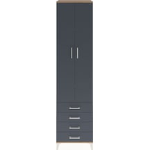 Hyperion Dolap 5 Raflı 4 Çekmeceli 2 Kapaklı 60x44x243 Çam-an... Çam