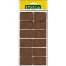 Pacific Yapışkanlı Dikdörtgen Keçe. 35X55 Mm. Kahve