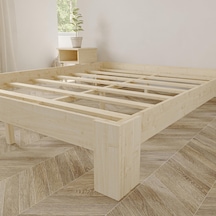 Soft Model Vernikli Çam Ahşap Karyola-14 120 x 200