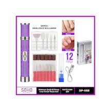 Şarjlı 12 Başlıklı Manikür Seti