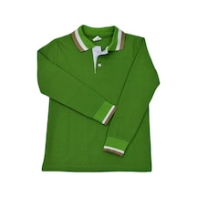 Kolej Polo Yaka Selanik Sweatshirt Yeşil İmm Bgl-ıms-o 001 Yeşil