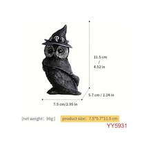 Yy5931 Gotik Baykuş Heykeli Biblo Silikon Kalıp