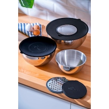 Acar Karat 17120 Çelik Rendeli 9 Parça Karıştırma Kabı