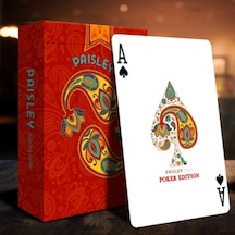 Cartamundi Paisley Poker Red Premium Oyun Kağıdı Limited Edition Koleksiyonluk İskambil Kartları