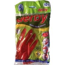 Derby Naylon Eldiven 10 No Bordo