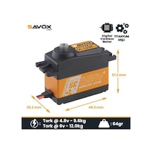 Savox Sc1258tgp Digital Servo Coreless Motor With Soft Start High Voltage Titanium Dişli
