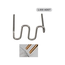 1000 Adet 0,8mm Dalgalı Tip Plastik Kaynak Zımba Teli