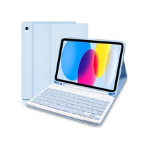 Apple iPad Uyumlu  A16 10. Nesil 2022/2025 Uyumlu Bluetooth Türkçe Q Klavyeli Kılıfı Tablet Değildir