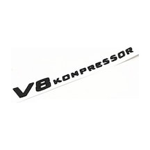 V8 Kompressor Piano Black Çamurluk Yazısı Arması Logosu 3m 3d Abs Mercedes 212