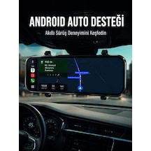 Mey İthalat Dokunmatik Ayna Carplay Araç Kamera Ekranı Ön Arka Kayıt Destekli
