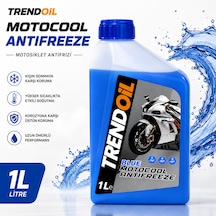 TRENDOİL Motocool Motosiklet Antifrizi 1 Litre Motor Soğutma Sıvısı Mavi