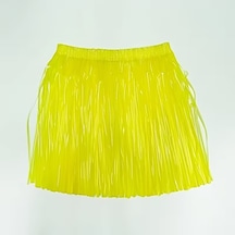Neon Sarı Hawaii Parti Eteği 40 Cm Diğer