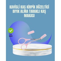 Zenvia Tarak Ve Fırça Başlıklı Kaş Şekillendirme Makası Znv2026