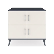 Hyperion Şifonyer 2 Raflı 4 Kapaklı 88x44x80 Antrasit-aytaşı Aytaşı