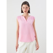 Lcwaıkıkı Classic Pembe Kaçık Yaka Bluz