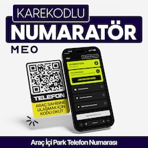 Karekodlu Araç Numaratörü - Araç İçi Park Telefon Numarası